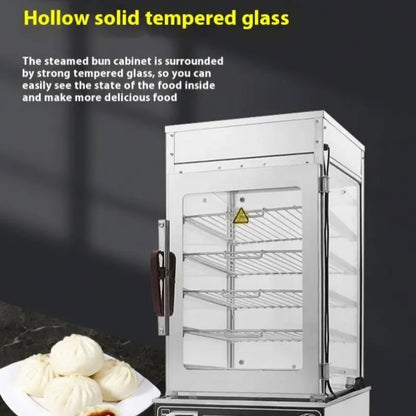 Commercial Heavy Duty Stuffed Bun Food Display Steamer China Food Warmer, Dumpling Steamer Warmer for Sale