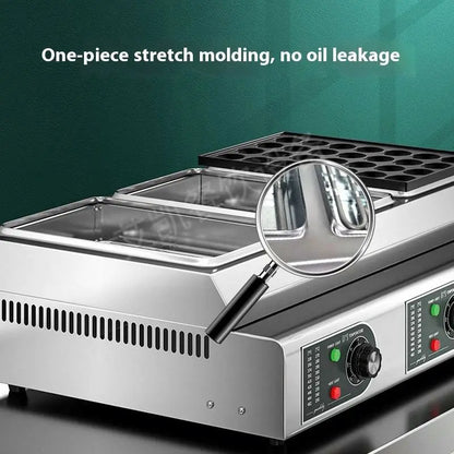 Commercial Stalls With Electric Heating 84-hole Octopus Balls Electromechanical Hot Veneer Fish Ball Furnace Wholesale