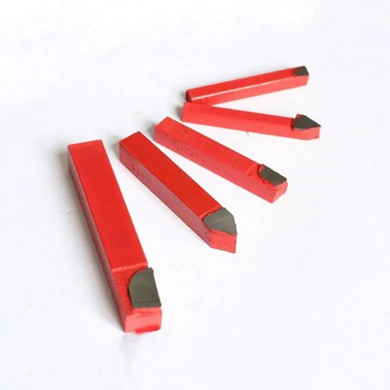 TEBAK Carbide Tipped Hole Turning Tool Kit Alloy Tungsten Steel Tools Welding Lathe Cutters High Hardness Tipped Cutters Tool