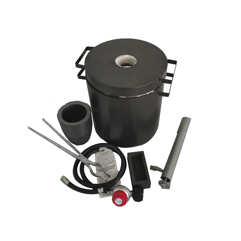 ANDUUK  Mini Digital Electric Gold Melting Furnace Tin Silver Copper Aluminium Melting Gas Gold Melting Furnace