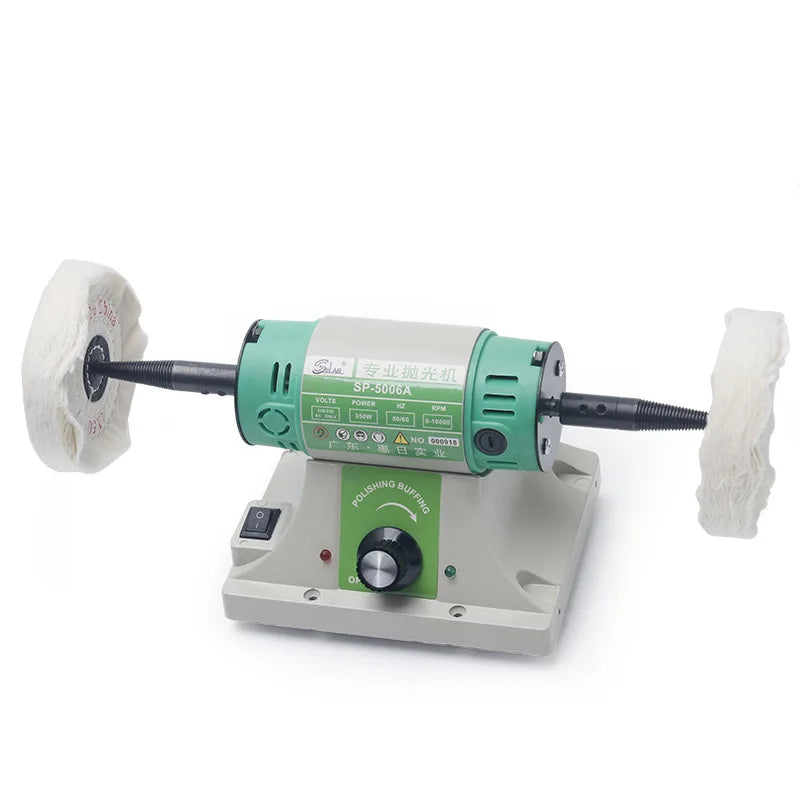 Anduuk Mini Portable Bench Table Polishers Small Parts Dental Dentures Finishing Polishing Lathe Machine