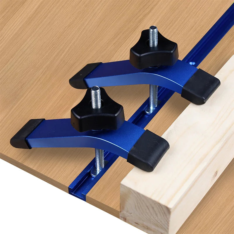TEBAK W-24 Woodworking Tools Pressure Plate Universal Clamping Block Diagonal Track Pipe Clamp Block M8 Screw Hinge Clamps