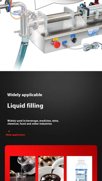 TEBAK Horizontal Soda Beverage Perfume Honey Bottles Bags Semi Automatic Cheap Plastic Glass Bottle Liquid Filling Machine