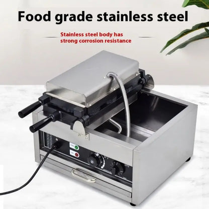 TEBAK Fast Food Restaurant Snack Processing Automatic Gas Electric Waffle Maker Banana Shape Non Stick Commercial Waffle Maker