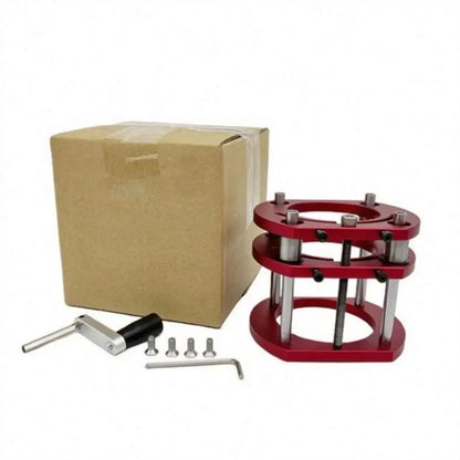 TEBAK Woodworking Router Lift 65mm Diameter Motors Router Table Wood Milling Lifting Plunge Base for Trimmer Engraving Machine