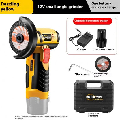 TEBAK Small Household Handheld Polishing Machine Electric Cutting Machine Portable Cordless Brushless Electric Angle Grinder