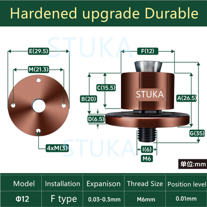 Stuka CNC Internal Support Clamp Quick Positioning Expansion Pin Manual Internal Hole Tightening Locator 1PC