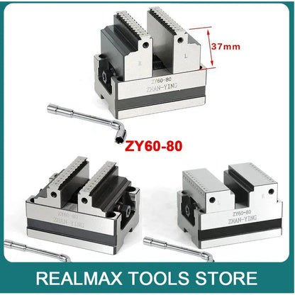 Precision ZY60-80 Four Axis Five Axis Turntable Fixture Self Centering CNC Vise CNC Machining Center Concentric Flat Nose Pliers