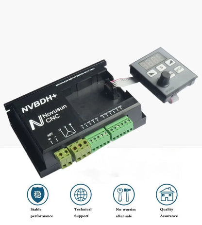 CNC milling machine spindle NVBDH + NVBDL brushless DC motor matching drive with controller 400W digital display