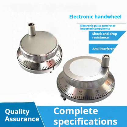 CNC pulse generator handwheel 4 terminal 6 terminal 5V 60mm 100PPR manual pulse generator handwheel rotary encoder electronic