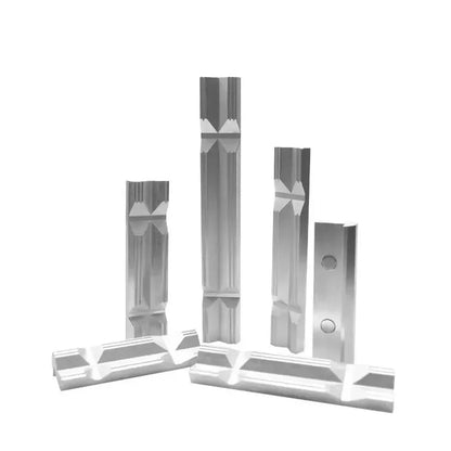 CNC Milling Steel Vise Hard Jaw Fixture V-Type Jaw Aluminum Alloy 4" or 6"  1Set