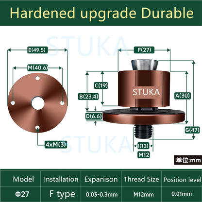 Stuka CNC Internal Support Clamp Quick Positioning Expansion Pin Manual Internal Hole Tightening Locator 1PC