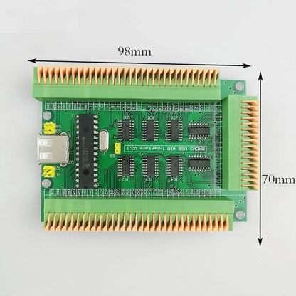 USB hid Manual control extended current board Do not install screw versions Analog voltage (0-5v) to digital quantity (1-2）MACH3