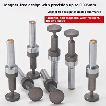 High-precision spring-pull eccentric T-type non-magnetic edge finder with T-shaped groove anti-magnetic eccentric spring