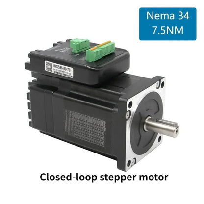 Cnc Original NEMA 34 Integrated Closed Loop Stepper Motor 80V 7.5Nm 2-Phase 86mm Hybrid Stepper Servo Motor IHSS86-80-70