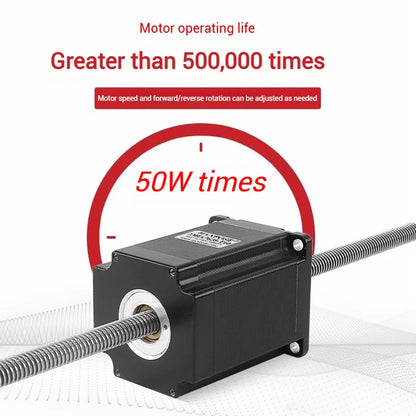 57 Through-type Trapezoidal Screw Drive Stepper Motor T10 Linear Screw Extension Linear Motor Length 76MM