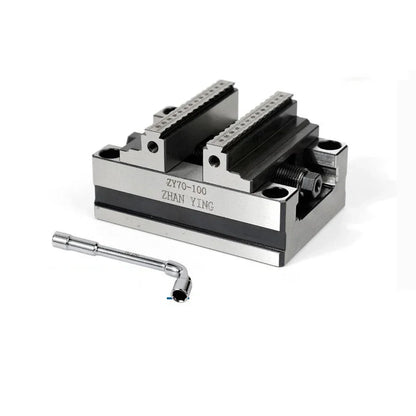 Precision CNC Vise ZY60-80 Four Axis Five Axis Turntable Fixture Self Centering Concentric Flat Nose Pliers for cnc industrial