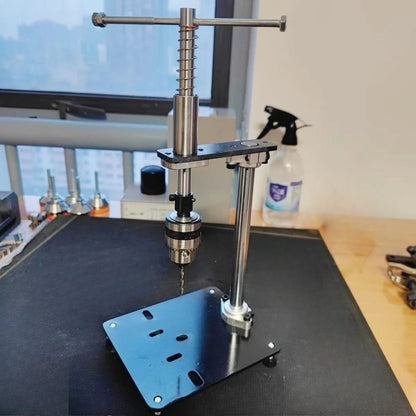 Manual Tapping Machine Small Vertical Desktop Tapper Adjustable T-Handle Tap Holder Wrench B12 1.5-10MM Chuck