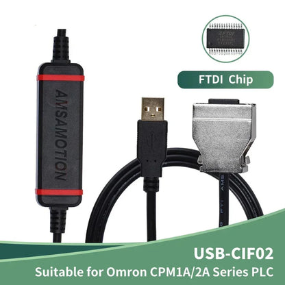 hot!USB-CIF02 Gpld-plated Programming Cable Suitable For Omron PLC Communication CPM1 CPM1A/2A CQM1 C200HS C200HX/HG/HE Data