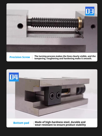 Precision Tool Maker QGG100 4 Inch CNC Vise Right Angle Mirror Grinder CNC Vise Grab Tong Surface Grinder Milling Machine