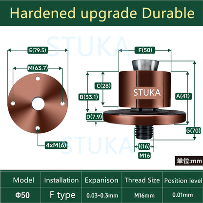 Stuka CNC Internal Support Clamp Quick Positioning Expansion Pin Manual Internal Hole Tightening Locator 1PC
