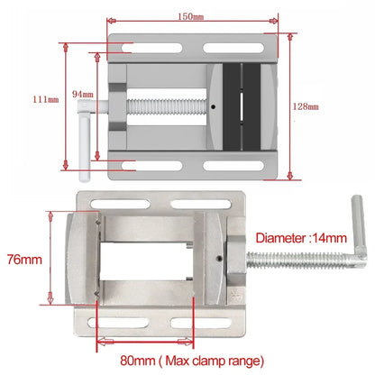Milling Drilling Machine Pliers BG-6256 2.5Inch 3 Inch Drill Press Vice Bench Clamp Flat Tongs Vise Stand Flat Nose Pliers Vise