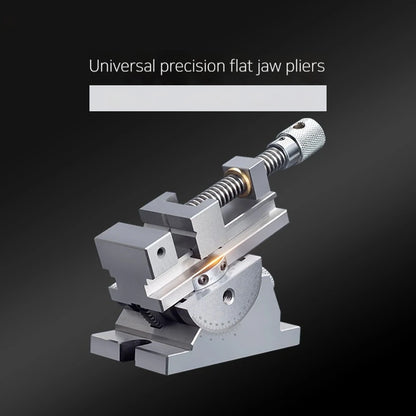 Universal Flat Jaw Precision Vise, Rotating vise，size 2 to 3 inches, 360° Rotation Adjustable angle, Vertical tilt up to 50°