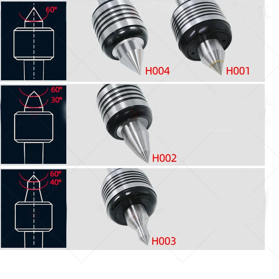 MT2 MT3 MT4 Morse CNC Lathe Rotary Center Standard Double Cone Head Live Center For Morse Turning Center