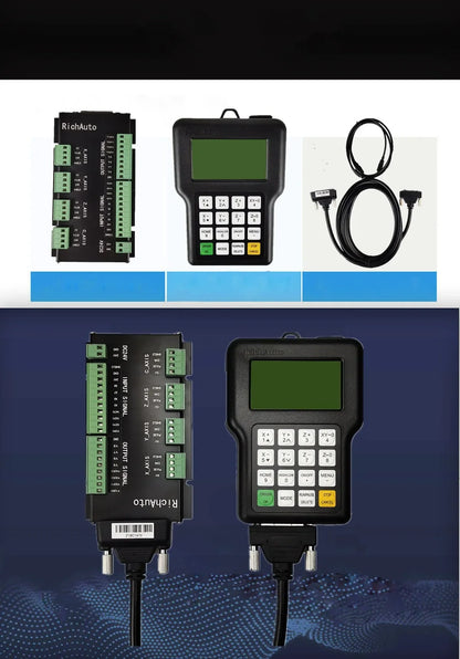 CNC Controller Richauto DSP A11E A18E  3Axis 4Axis USB Remote Control System, Supports Multi-Head Replacement and G Code
