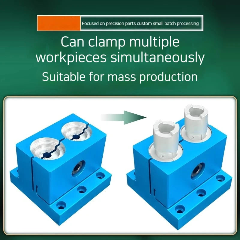 Manual shape-fixing fixture CNC pneumatic special-shaped workpiece end face multi-position tight arrangement conformal chucktool