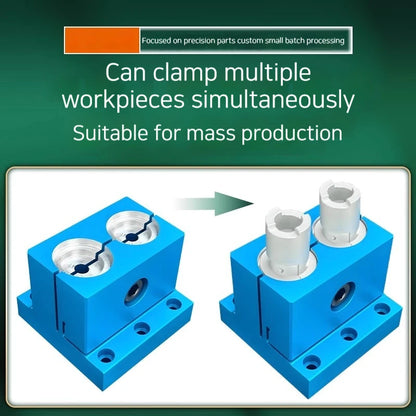 Manual shape-fixing fixture CNC pneumatic special-shaped workpiece end face multi-position tight arrangement conformal chucktool