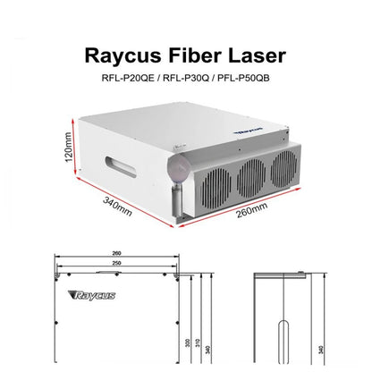 Raycus Pulse Fiber Laser Source/Generator for CNC Engraver Laser Marking Raycus 20QS 20Q 30QS 30Q 50QB