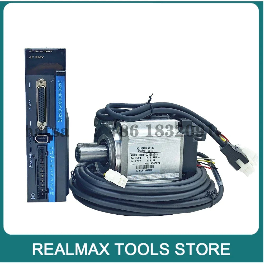 CNC Servo motor group 40/80 small AC 400W 750W CNC controller servo driver uses engraving and milling machine