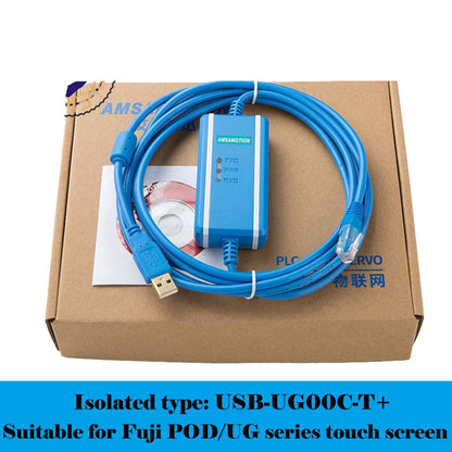 USB-UG00C-T+ Fuji POD UG series touch screen HMI USB PLC Download cable UG00C-T+ Communication cable UG00C-T+ Isolation adapter