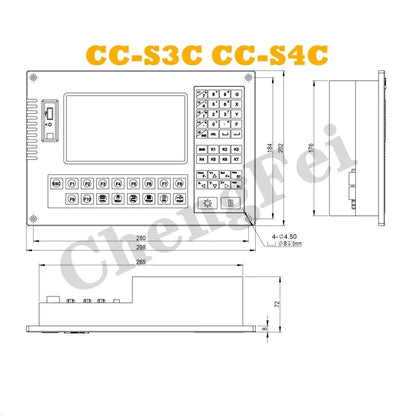 CNC plasma controller Start CC-S3C/CC-S4C SH2012 2-axis linkage plasma flame cutting machine system