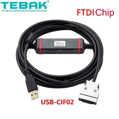USB-CIF02 Gpld-plated Programming Cable Suitable for Omron PLC Communication CPM1 CPM1A/2A CQM1 C200HS C200HX/HG/HE Data