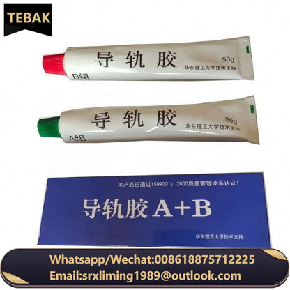 TEBAK Two Bottles Glue 100g or Two Bottles AB Glue Total 1kg for 2M Resin Glue AB Adhesive