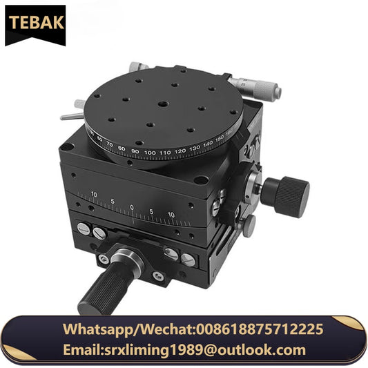 Quality Guarantee XY  Axis Manual Slide Table Trimming Platform Cross Roller Linear Position Stage for Precision Inspection