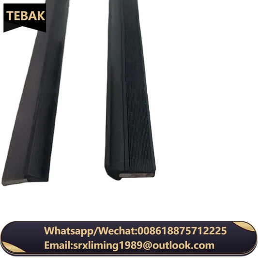 4.0x12/3.0x10x2.5mm Wiper 5.0x15 Wiper Black Color Rubber Wiper Lips for Steel Telescopic Cover and Scrapping Plate