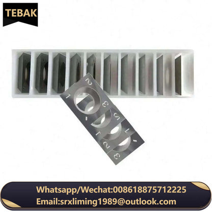 Fengke New 12*12*2.2 Square Tungsten Carbide Cutter Inserts for Spiral Cutter Head for Woodworking and Retail Industries