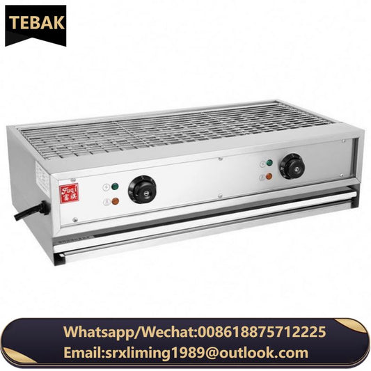 Fast Food Equipment Small Stainless Steel Snack Machines Kebab Roasting Camping Smokeless Electric Bbq Grill Oven Grills