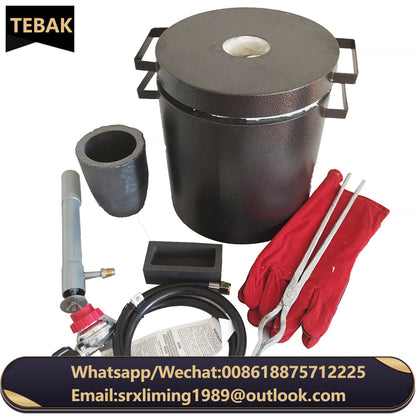 ANDUUK  Manufacture Graphite Crucible 6kg 10kg 12kg Customized Metal Smelting Furnace Aluminium Melting Furnace