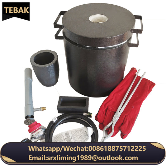 ANDUUK  Manufacture Graphite Crucible 6kg 10kg 12kg Customized Metal Smelting Furnace Aluminium Melting Furnace