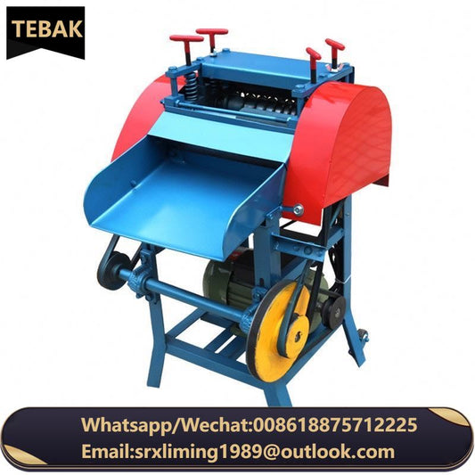 TEBAK Wire Cable Stripper Stripping Machine Scrap Copper Cable Pelling Crusher and Separator Recycling Machine