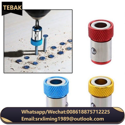 TEBAK Universal Magnetic Ring Alloy Magnetic Ring Screwdriver Bits Anti-corrosion Magnetizer Drill Bit Magnetic Ring