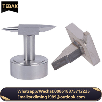 Mini Necklace Ring Model Making Workbench Jewelry Making Tools Double Horn Anvil With Round Base Mini Horn Anvil
