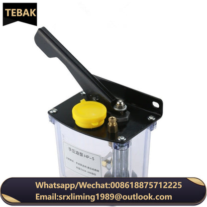 CNC Oiler Automatic Lubrication Left Right Hand Valve 4/6mm Outlet Manual Hand Oil Pump for CNC Engraving Machine Oil Viscosity