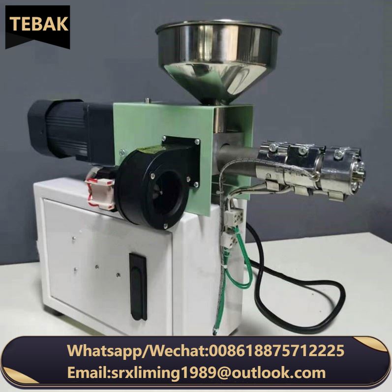 TEBAK Granulating Line Small Pelletizing Extruder Diy Scale Material Plastic Small Lab Scale Desktop Extruder Screw Machine