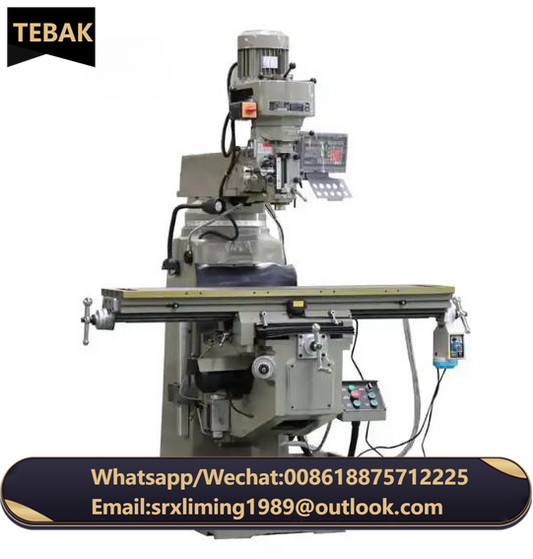New Vertical  4H Milling Machine Turret  X6325 Metal Milling Taiwan Vertical Turret Milling Machine