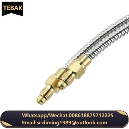 High Temperature Flexible Metal Hose Pipe Stainless Steel Bellows Brass Nipple Pipe Fittings Safety Structure Hydraulic Power
